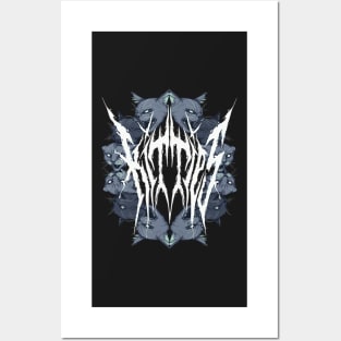 Metal Cat Posters and Art